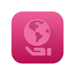 Matte Long Shadow App-Icon