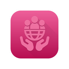 Matte Long Shadow App-Icon