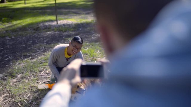 Man Uses Smartphone To Take Fun Photos Of His Boyfriend (He Gives His Corgi Dog Bunny Ears)