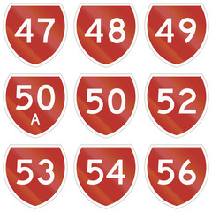 Collection of state highway shields in New Zealand