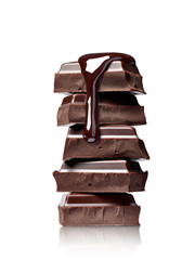chocolate sweet food dessert stack syrup