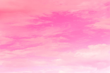 Sunset orange evening light in winter.