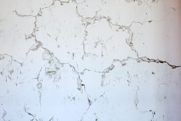 grunge peeling painted cement wall