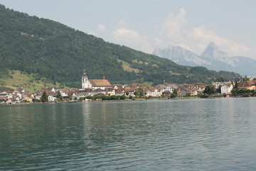 Fototapeta na wymiar Oberarth am Zugersee, Schweiz