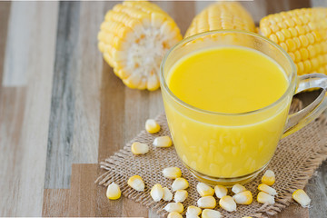 sweet corn milk  for breakfast .