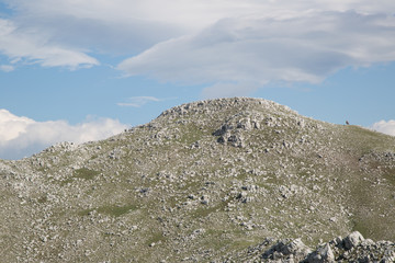 Cavallo solo sulla vetta, Monte Cervati
