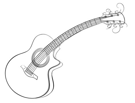 Guitar sketch. 