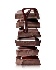 chocolate sweet food dessert stack syrup