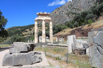 Fototapeta na wymiar Grèce, site archéologique de Delphes