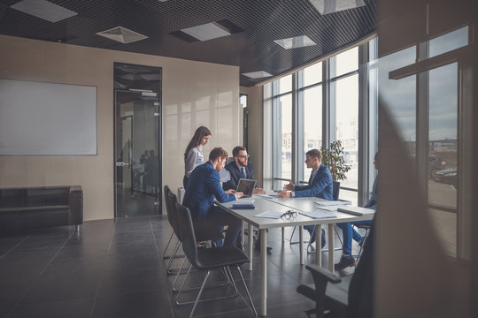 Business People Meeting Communication Discussion Working Office Concept
