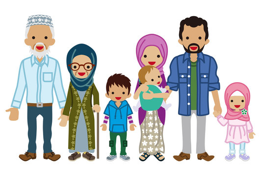 Multi-Generation family - Muslim