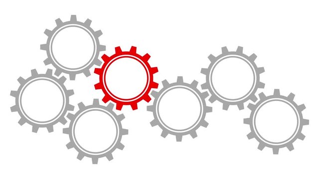 Video Gears Border Graphics Grey/Red Turning