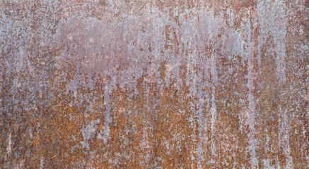 The Texture Of The Old Rusty Metal Plate. HD Panorama.