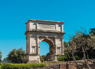 Fototapeta na wymiar Arch of Titus, Rome, Italy