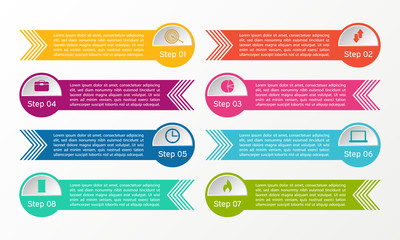 Obraz premium Vector infographic line with circle. Business diagrams, presentations and charts. Background.