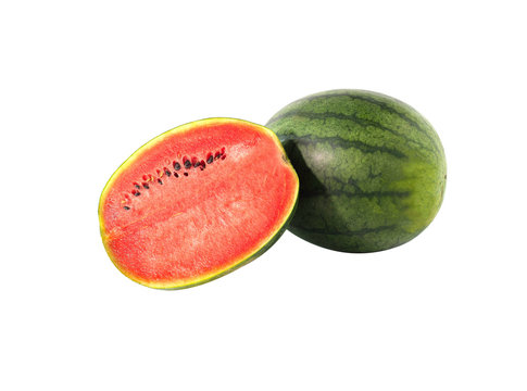 Watermelon  sweet fruit  isolated on white background with clipping path
