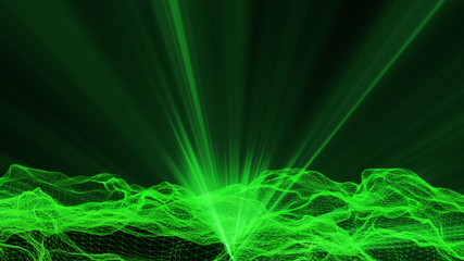 abstract net wave background