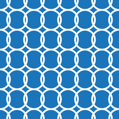Fototapeta premium Simple repeating texture with circles. Vector seamless pattern.