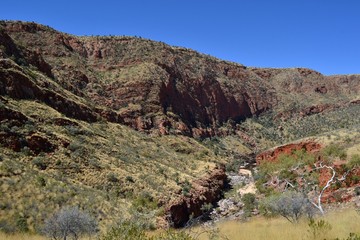 The scenery around Alice Springs, in the middle of Australia