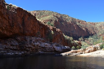 The scenery around Alice Springs, in the middle of Australia