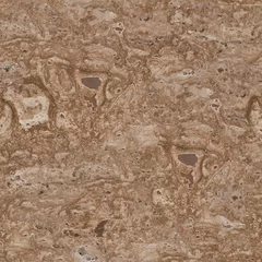Tuinposter Natural travertine stone texture. Seamless square background, tile ready. © Dmytro Synelnychenko