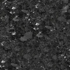 Wandcirkels aluminium Black granite texture close-up. Seamless square background, tile ready. © Dmytro Synelnychenko
