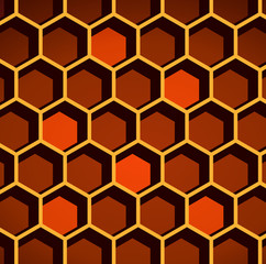 Hexagonal cell texture