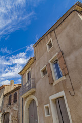 Detail of the town Cruzy in France