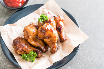 barbecue chicken wings