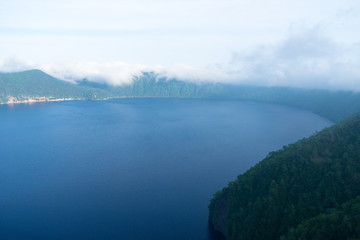 摩周第三展望台から見る摩周湖の風景