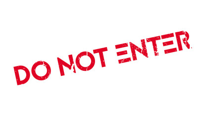 Do Not Enter rubber stamp. Grunge design with dust scratches. Effects can be easily removed for a clean, crisp look. Color is easily changed.