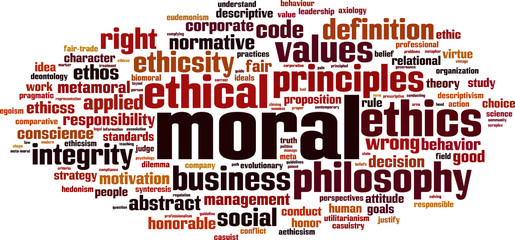 Moral word cloud