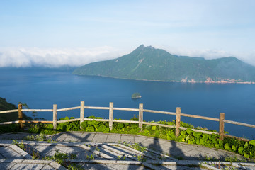 摩周第三展望台から見る摩周湖の風景