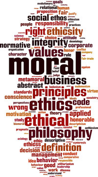 Moral word cloud