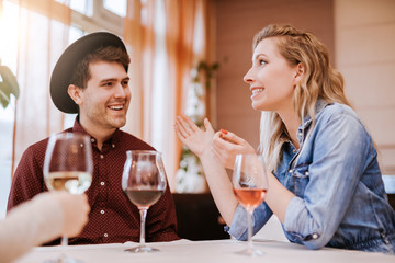 Young People In A Restaurant
