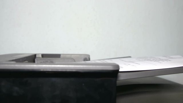 Document photocopy through a printer automatic feeder