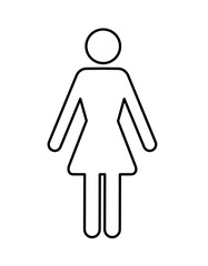 sylwetka kobiety ikona