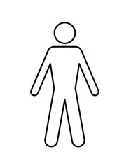 sylwetka mężczyzny ikona © robert6666