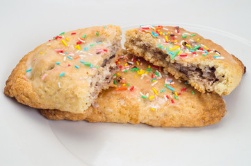 Typical stuffed biscuits with  with ricotta and chocolate.