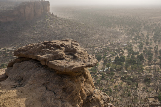 Escarpment around Banani village, Dogon Plateau, Mali