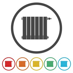 Radiator Vector Icons set