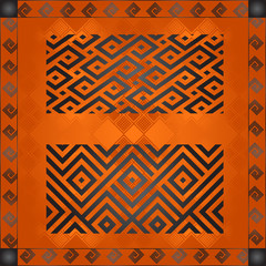 African culture symbolic ornaments. African tribes hand drawn elements