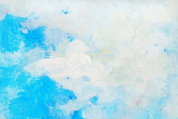 Blue sky painting background