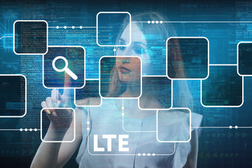 The concept of business, technology, the Internet and the network. A young entrepreneur working on...
