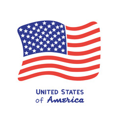 United States of America flag. USA symbol.