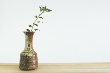 Vases and grass flowers Vintage Style 1