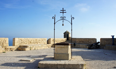 Fototapeta na wymiar An old well. Castle of Santa Barbara (Alicante, Spain)
