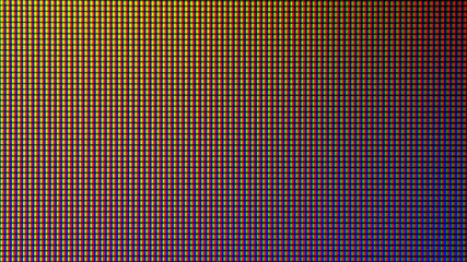 Closeup LED bulb diode from computer monitor screen display panel for electricity or technology...