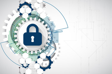 Obraz premium Protection concept. Protect mechanism, system privacy.