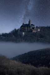 Sternenhimmel über Schloss Wernigerode